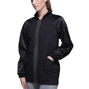 Lululemon Athletica Both Ways black size 12 bomber reversible NWOT